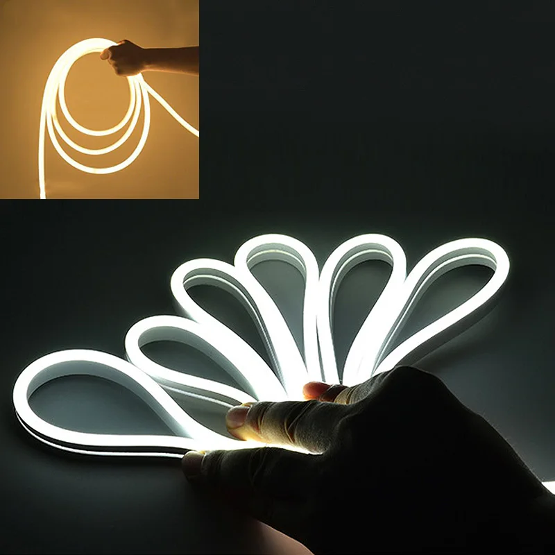 220В неоновый светильник гибкая светодиодная лента для рождественских праздников