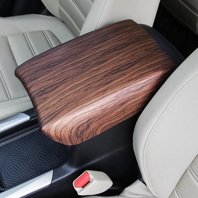 

Peach Wood Grain Center Console Armrest Storage Box Panel Cover Trim for Honda CRV CR-V 2017-2020 Accessories