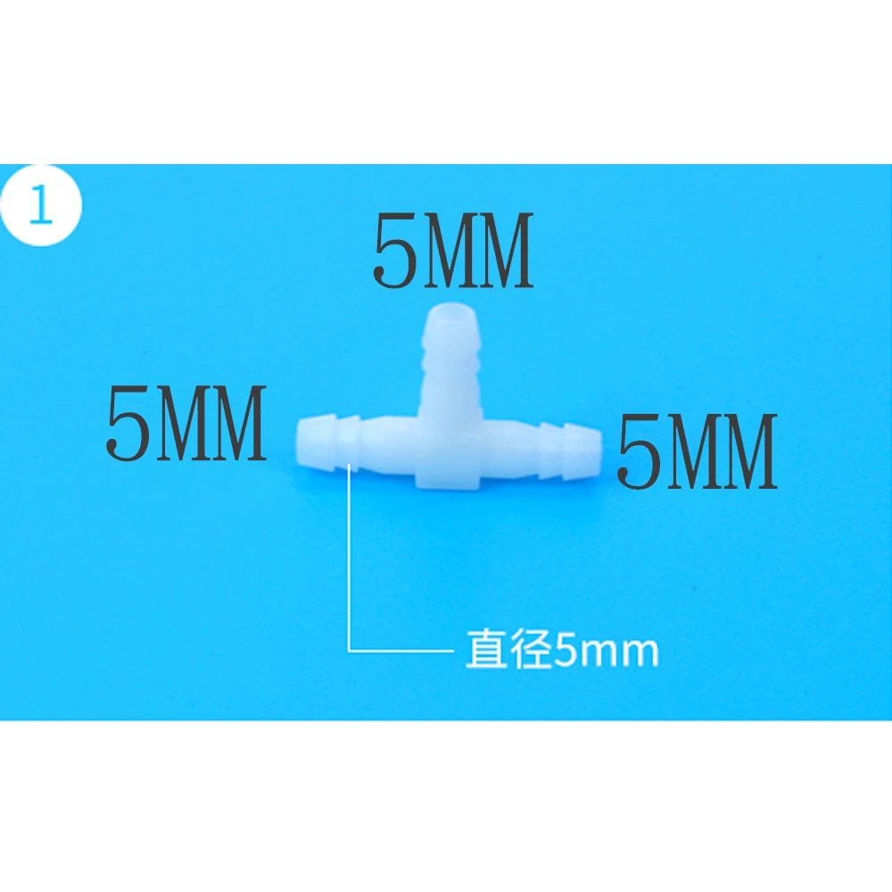 

10 шт., пластиковые соединители для шланга, 3-5 мм