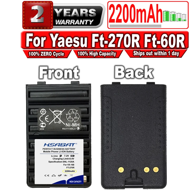 Аккумулятор 2200 мА · ч Fnb-V94 Fnb-83 для Yaesu Ft-270R Ft-60R Vertex Vx-160 Vx-168 Vx-180 Vx-210 Vxa-220 Vx-414 Vx-417 Hx-370S |