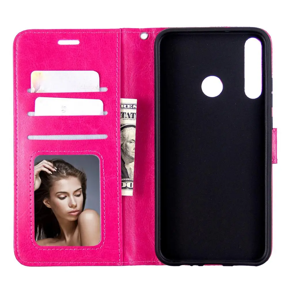 

50pcs/lot Flip Wallet PU Leather Phone Case For Huawei Honor Y7P P40 Lite E Honor 30S K30 TPU in inner Cover