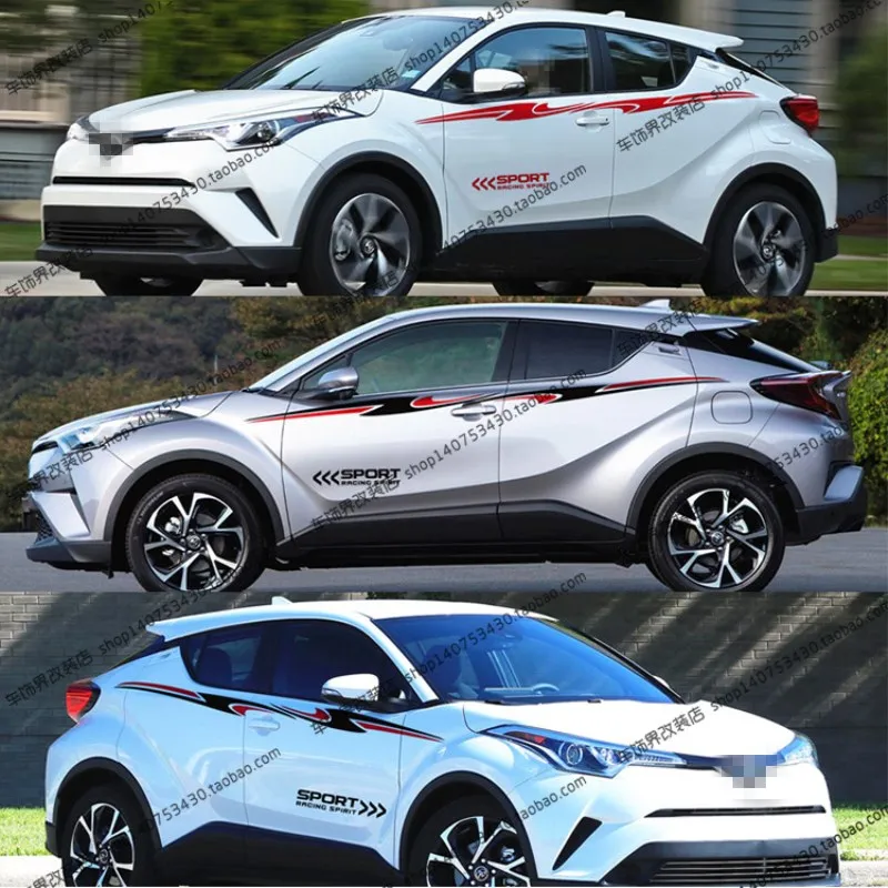 FOR Toyota CHR IZOA car sticker body appearance modification personalized custom sports sports decal accessories