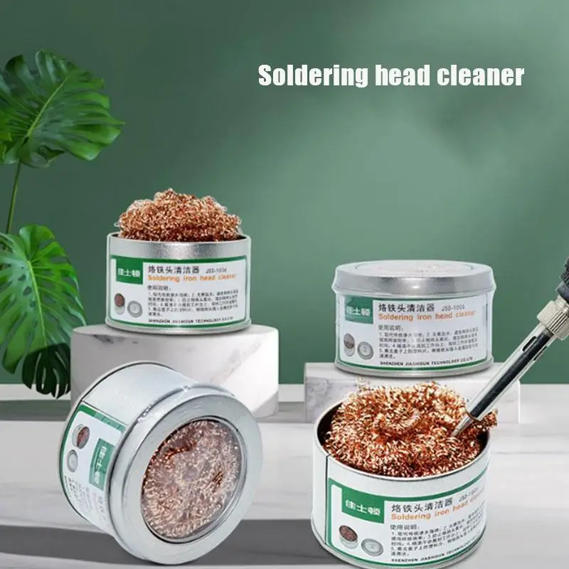 

Cleaning Ball Desoldering Soldering Iron Mesh Filter Cleaning Nozzle Tip Copper