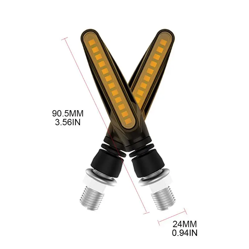 

2pcs/set 12LED 12V 2W Motorcycle Turn Signal Flashing Lamp Motorbike Indicator Blinker Moto Lights Motorcycle Accessories Parts