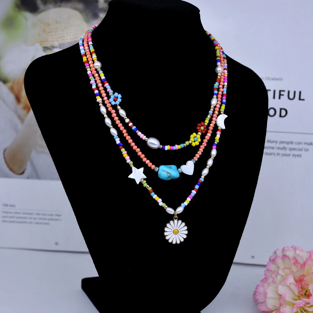 Женское колье в богемном стиле | Украшения и аксессуары