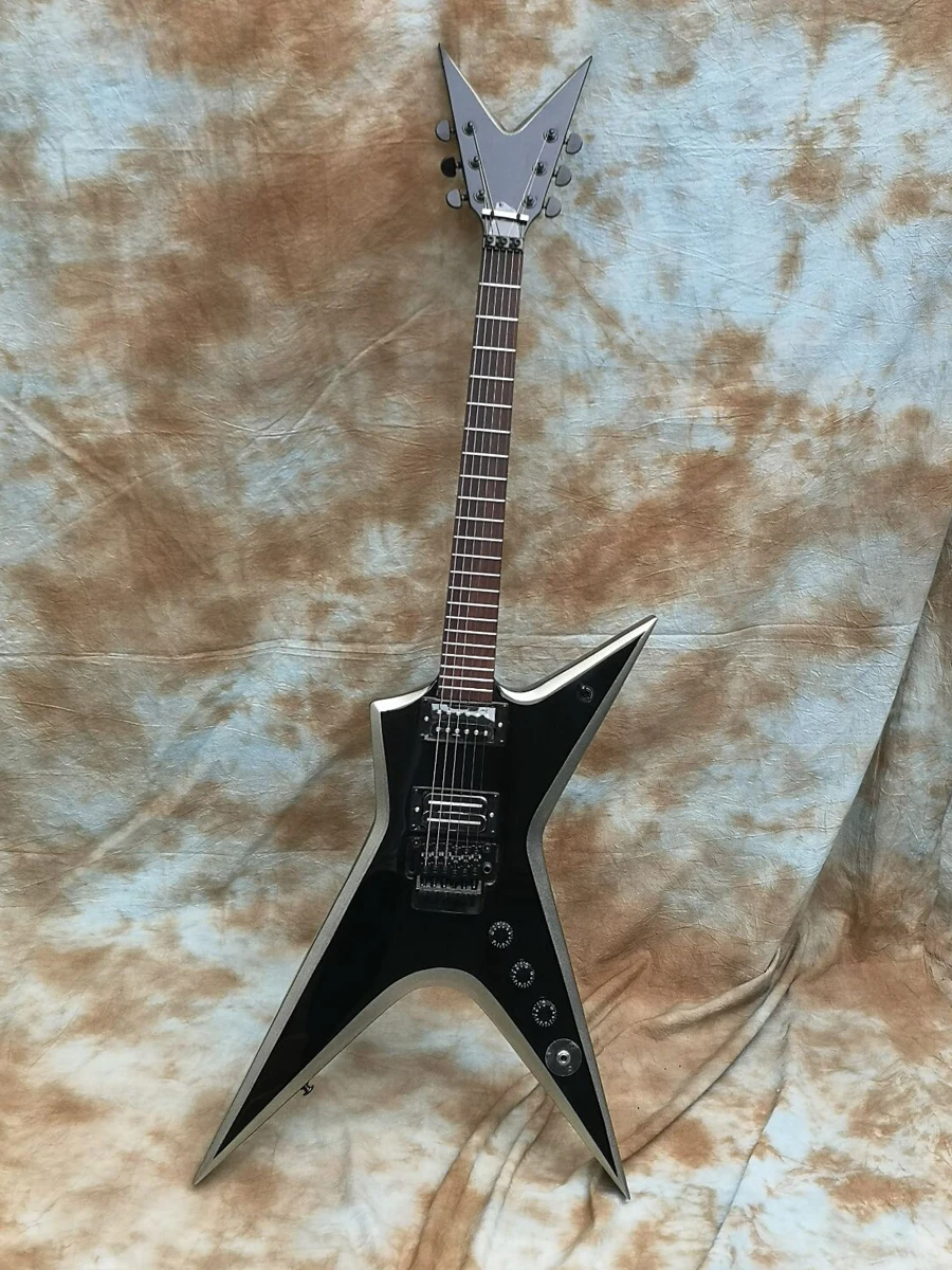 

Custom Electric Guitar, Dimebag Darrell Stealth, Black