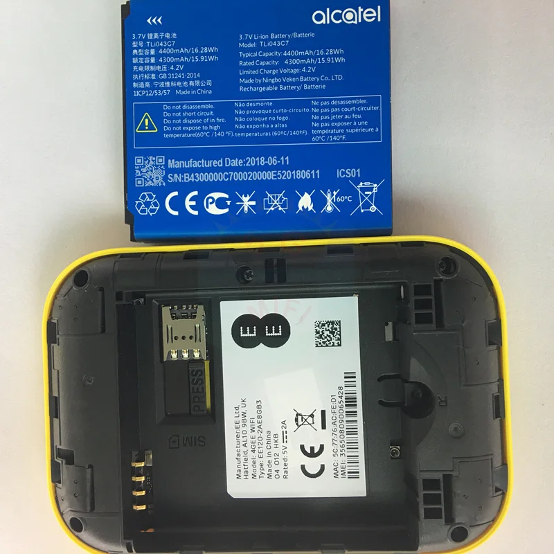 Разблокированный EE 4GEE Wifi 2 Alcatel LinkHub EE120 600 Мбит/с LTE Cat120 Портативный 4G LTe Wi Fi 4g