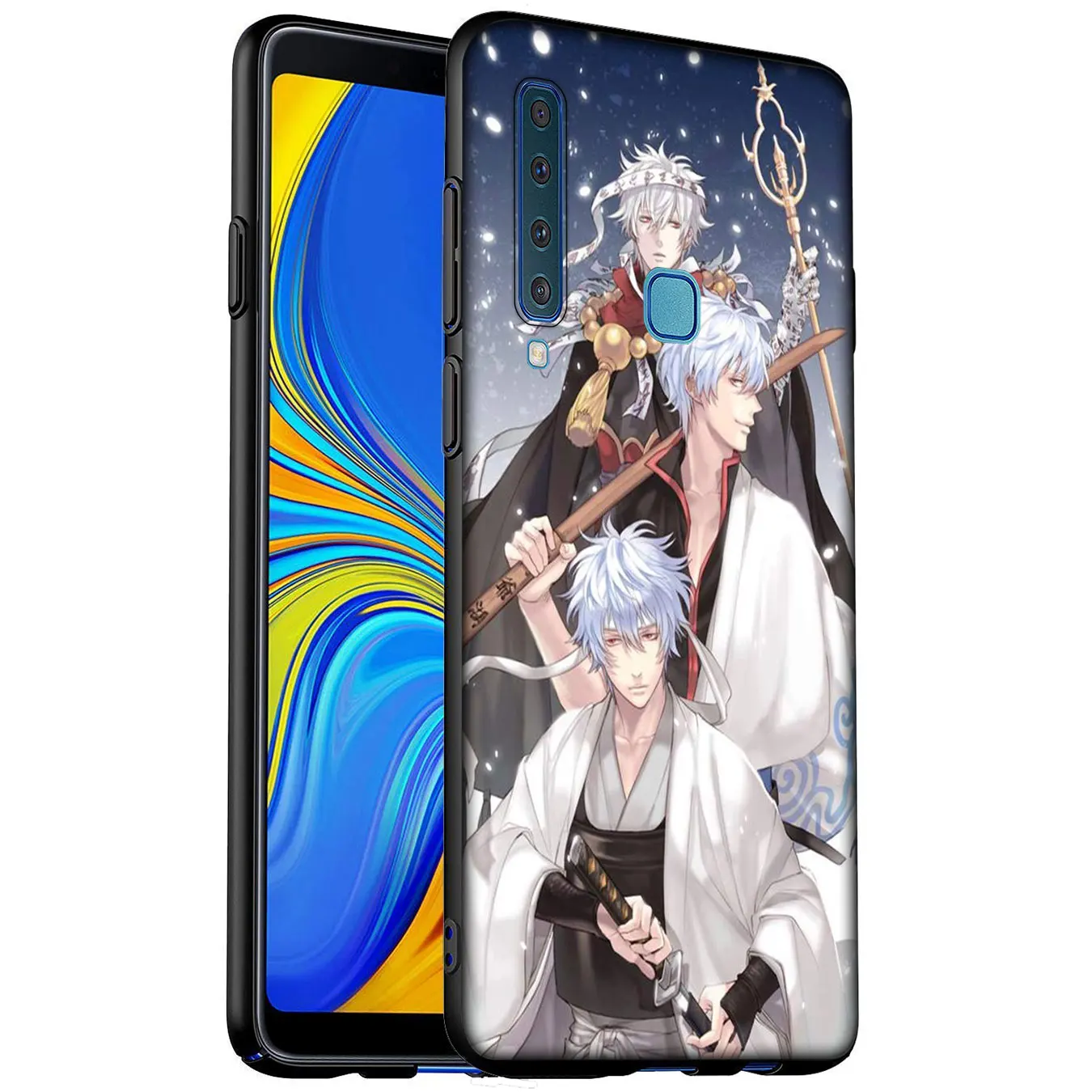 Мягкий силиконовый чехол для телефона с аниме гинтама гинтоки Samsung Galaxy A6 A7 A8 A9 2018 A3