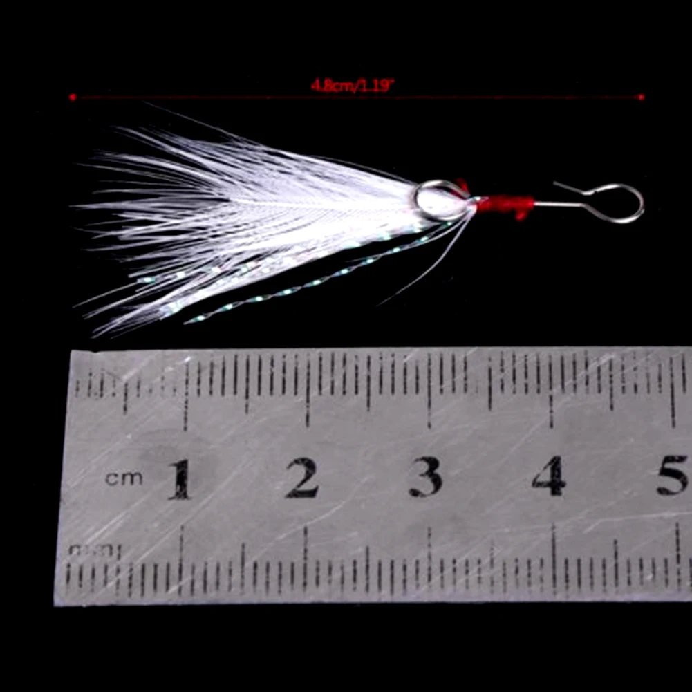 

10pcs Accessories Faux Feather Easy Apply Professional Soft Practical Sharp Outdoor Portable Durable Fishing Lure