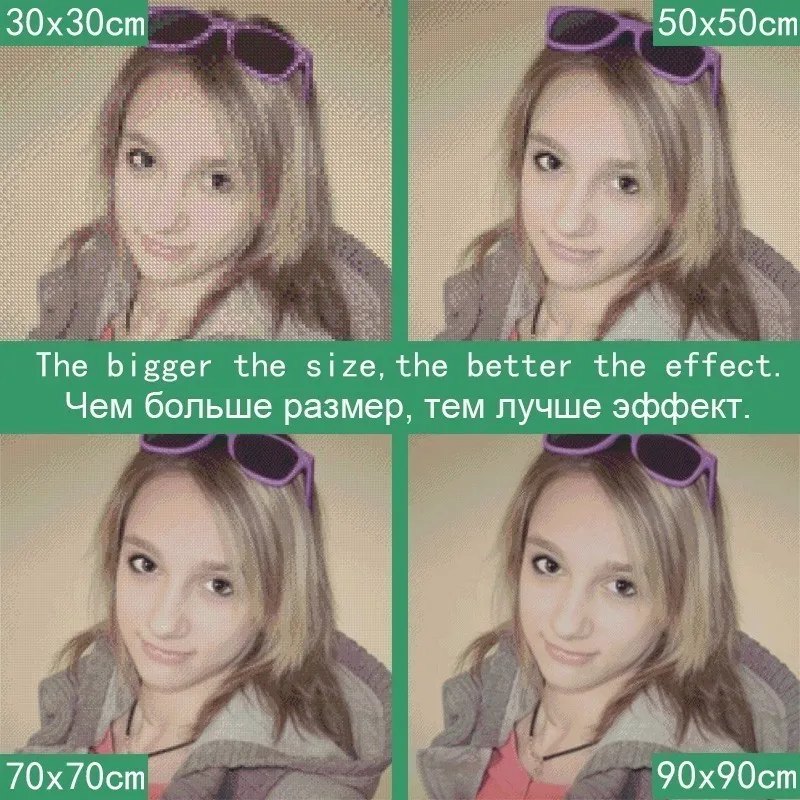 Алмазная картина по фото полная дрель квадратная круглая вышивка 5D DIY мозаика