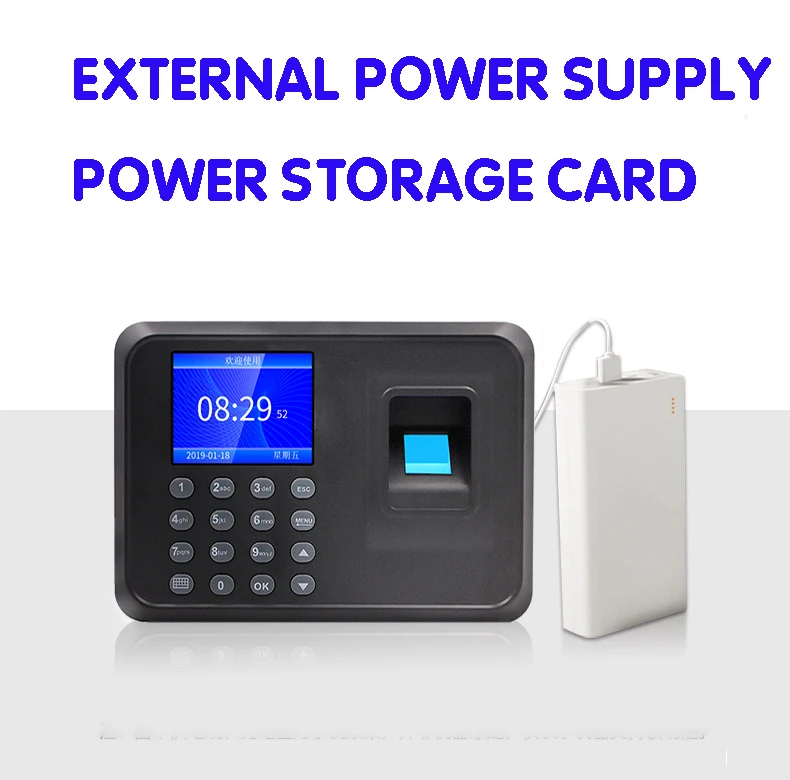 

New Fingerprint Time Card Attendance Machine Fingerprint Password Recognition H1 Upgrade Time Attendance Machine To Send U Disk