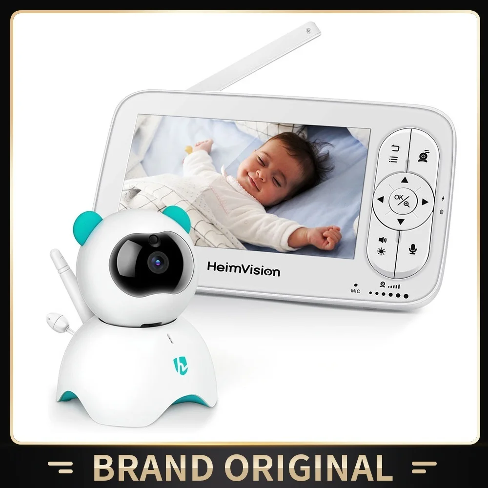 

New HMA36MQ Baby Monitor with Camera Wireless Video Nanny 720P HD Security Night Vision Temperature Sleep Camera 5.0 Inch