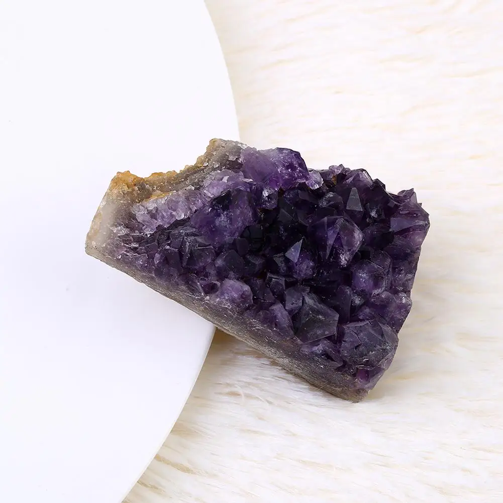 1 шт. ZZ0178 натуральный аметист Кварцевый Кристалл кварц кластера образцы