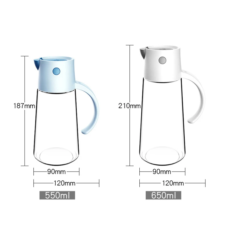

Automatic Opening and Closing Oil Bottle Leak-proof Glass Oiler Household Kitchen Cooking Household Oil Bottle DAG-ship