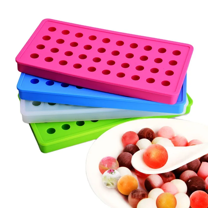 

Silicone 40 Cavity Round Ball Mold Ice Cube Tray for Ice Chocolate Mould Cake Decoration Pastry