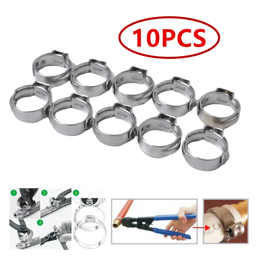 Одно ухо плюс из нержавеющей стали гидравлические хомуты для шланга O зажимы