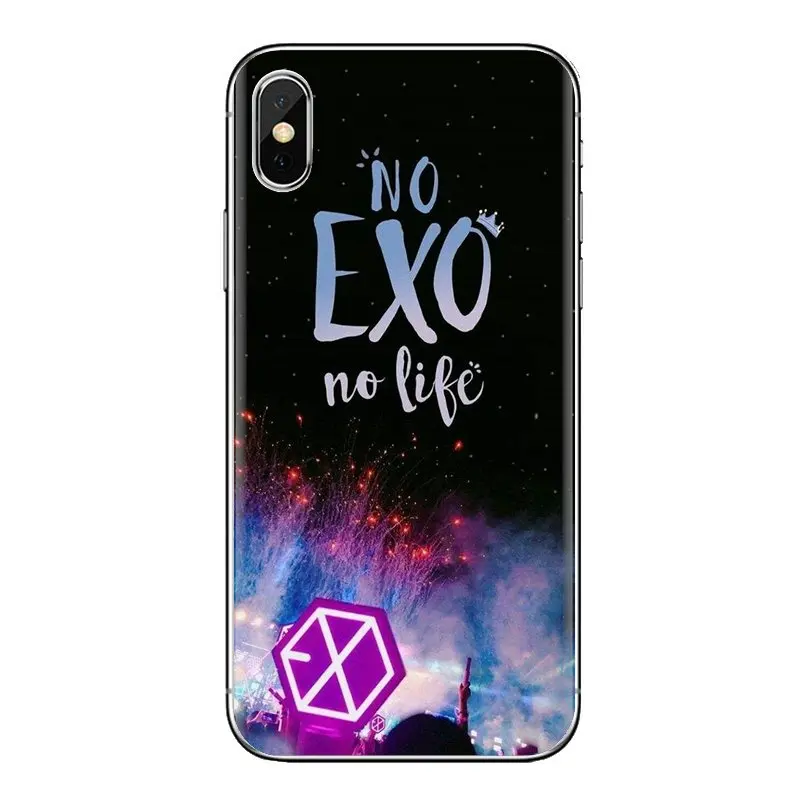 For Samsung Galaxy J1 J2 J3 J4 J5 J6 J7 J8 Plus 2018 Prime 2015 2016 2017 EXO band BAEKHYUN SEHUN Soft Transparent Cases Covers |