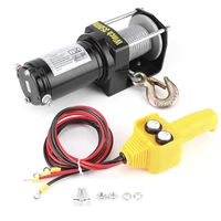 3500lbs 12v electric winch synthetic cable ip67 waterproof high power for atv utv boat