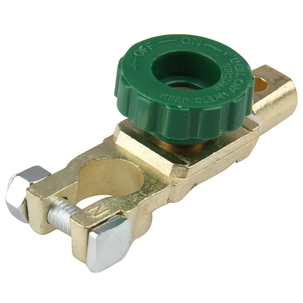 

Green Car Battery Link Terminal Quick Cut-off Disconnect Master Kill Shut Switch