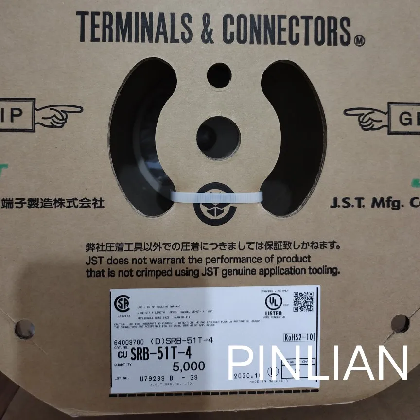 JST B4PS-VH 100% piezas nuevas con cabezal CONN R/A 4POS 3,96 MM-0