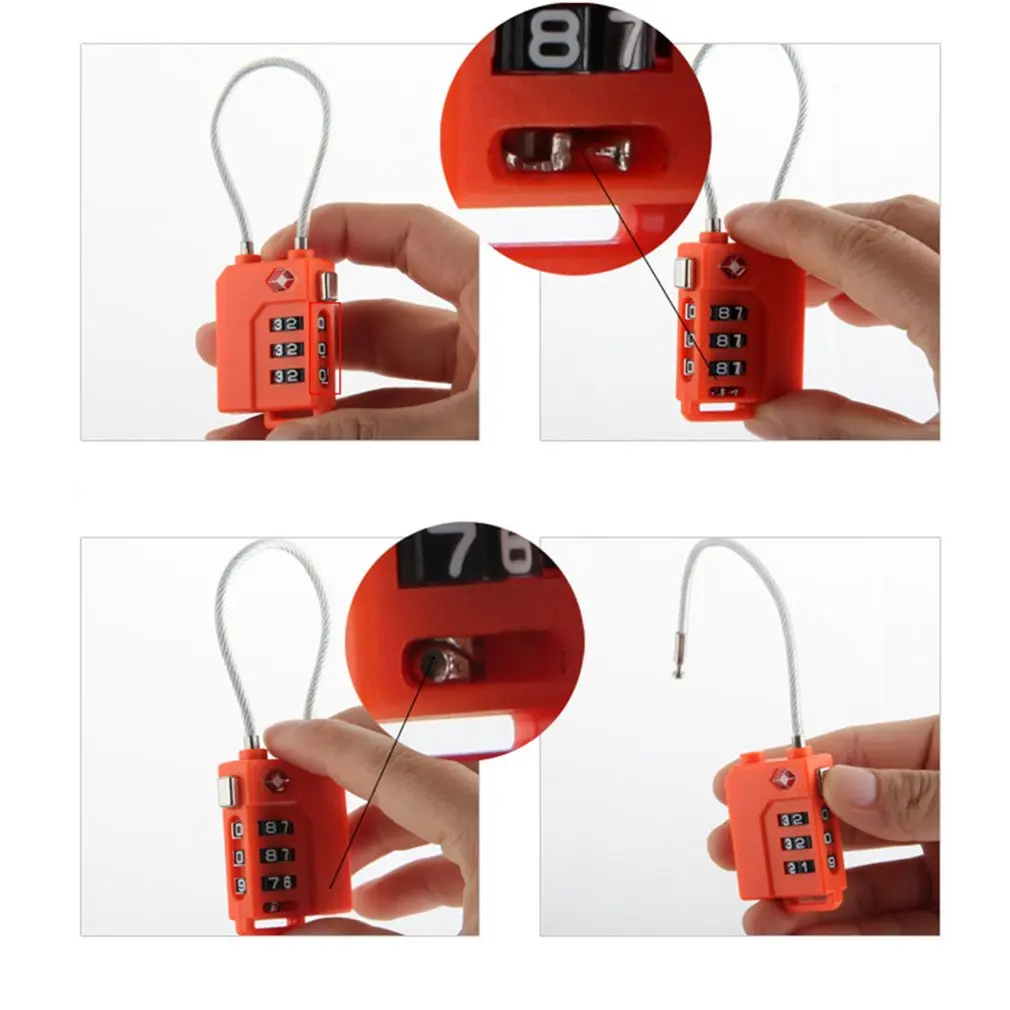 Горячая новинка красивый 3-значный циферблат комбинированный кодовый замок на