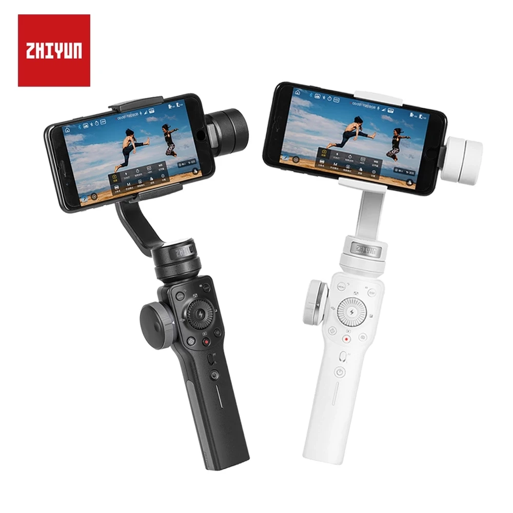 ZHIYUN официальный гладкой 4 3-Axis телефон разных цветов с шарнирным соединением для