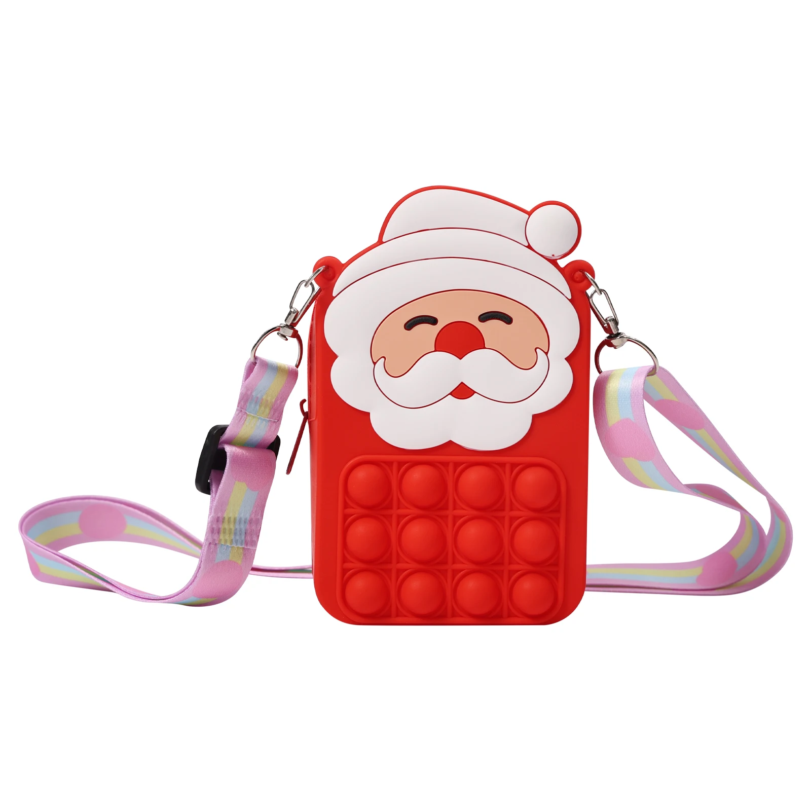 

Рождественские Сумки через плечо, кошелек, силиконовый брелок для детей и взрослых, подарок