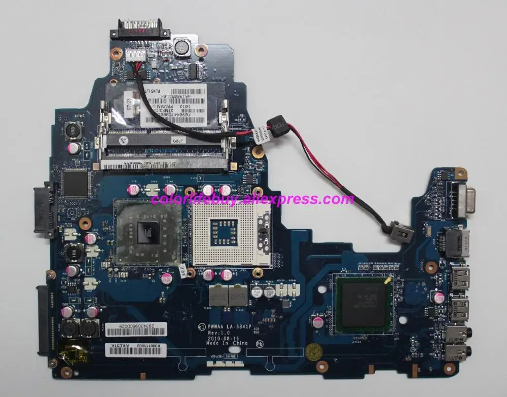 Genuine K000111600 PWWAA LA-6841P GM45 DDR3 Laptop Motherboard Mainboard for Toshiba Satellite C660 Notebook PC