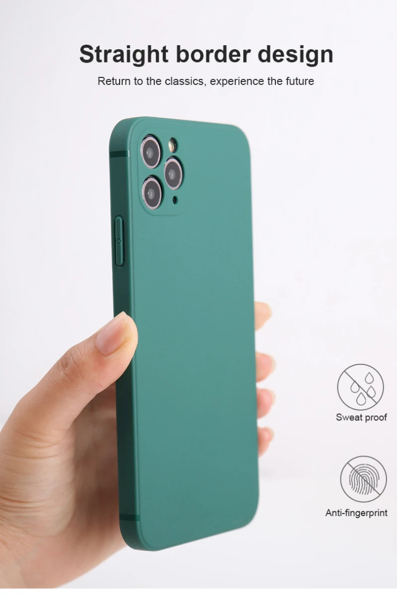 Милый матовый однотонный чехол для телефона Iphone 11 простой силиконовый мягкий