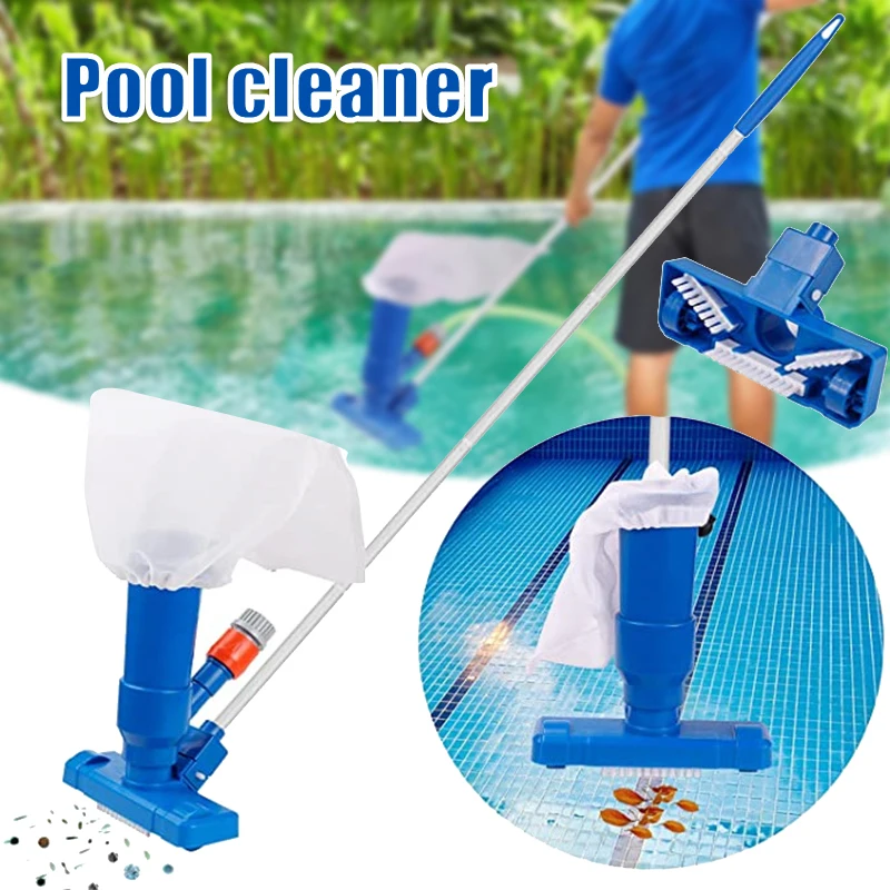 

Pool Vacuum Cleaner with Brush Portable Mini Vacuum Cleaner Pool Cleaning Accessories with 5 Section Pole MOWA889