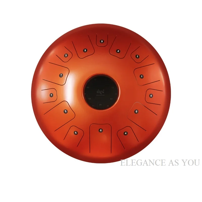 14 дюймов C Стальной язычок Барабан Палка MINI HandPan Инструмент Ключ Йога Чайная игра