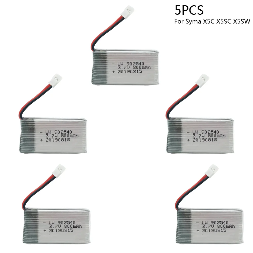 Аккумуляторная батарея 3 7 в 800 мАч 902540 Lipo для Syma X5C X5SC X5SW лидер продаж запасная