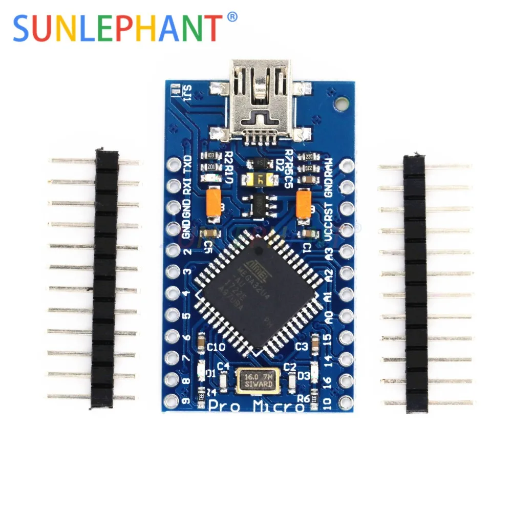 Mini USB ATmega32U4 Pro Micro 5V 16MHz Board Module For Arduno/Leonado ATMega 32U4 Controller Pro-Micro Replace | Электронные