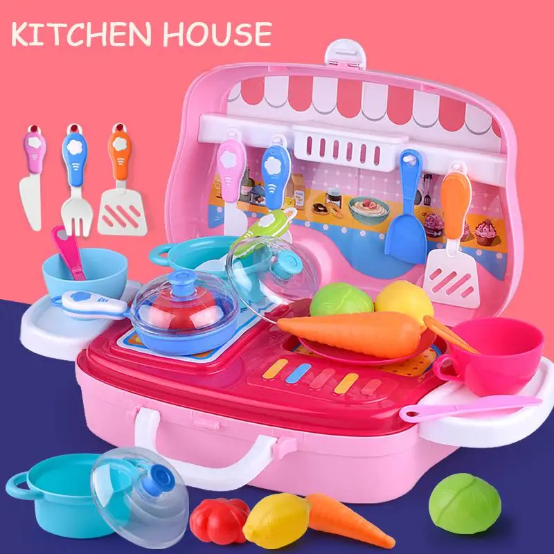 Детские кухонные игрушки Имитация посуда для приготовления пищи на платформе
