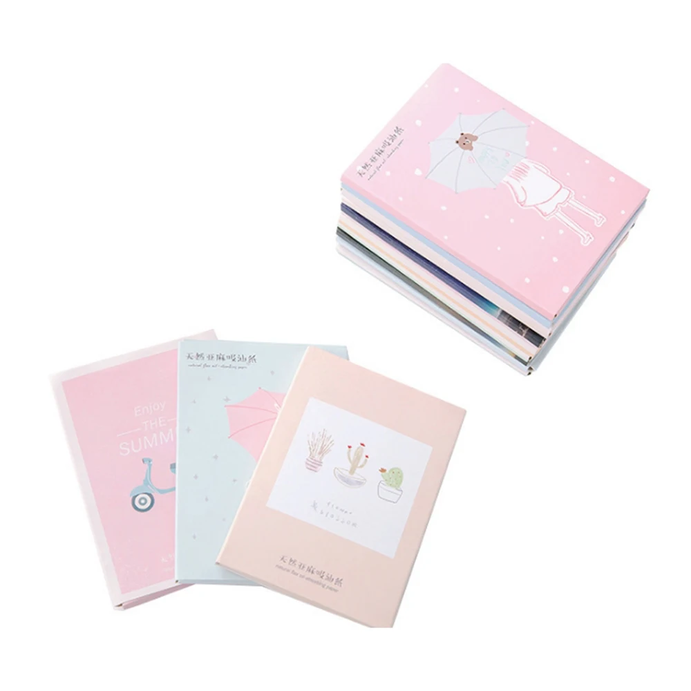 

100Pcs/set Face Oil Blotting Paper Protable Matting Face Wipes Facial Cleanser Oil Control Oil-absorbing Face Cleaning Tools