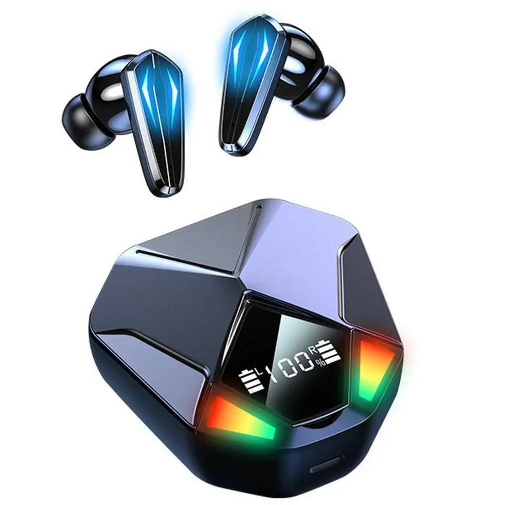 

Wireless Earbuds X6 Wireless Touches Control LED Display Low Latency Noise HIFI Headset Deep Bass Sport Headset Headphnes