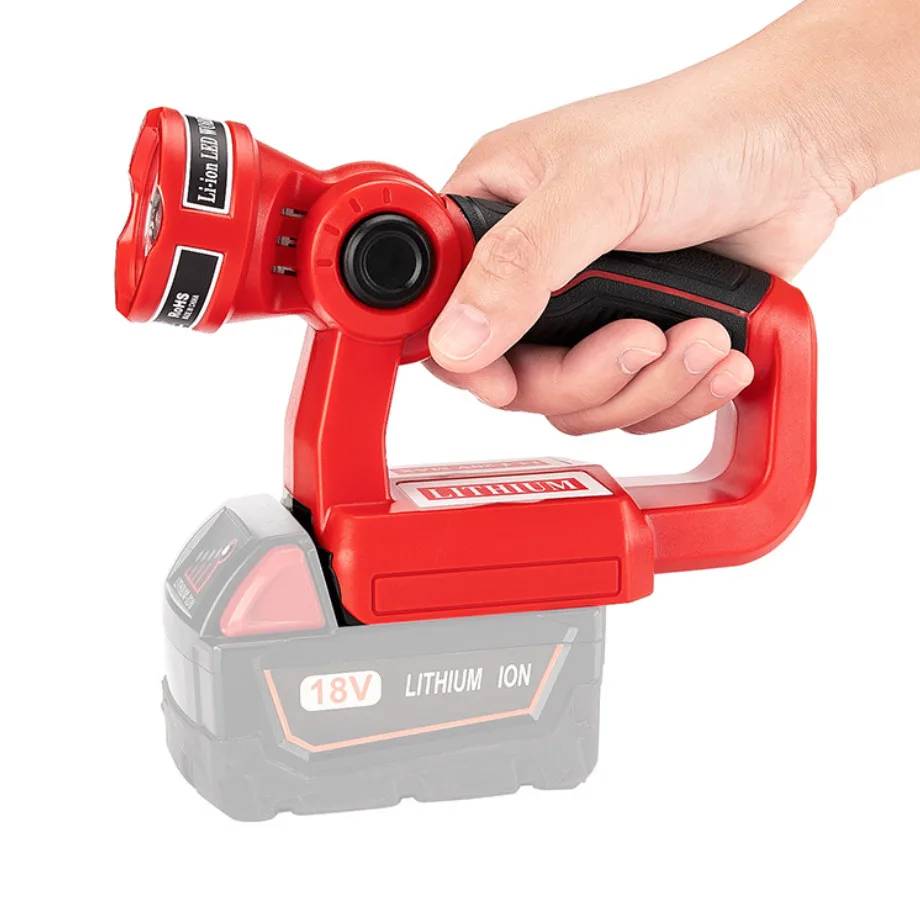 New 3W LED Work Light Portable Outdoor Flashlight For Milwaukee 18V Li-Ion Battery Spotlight Not Including | Автомобили и
