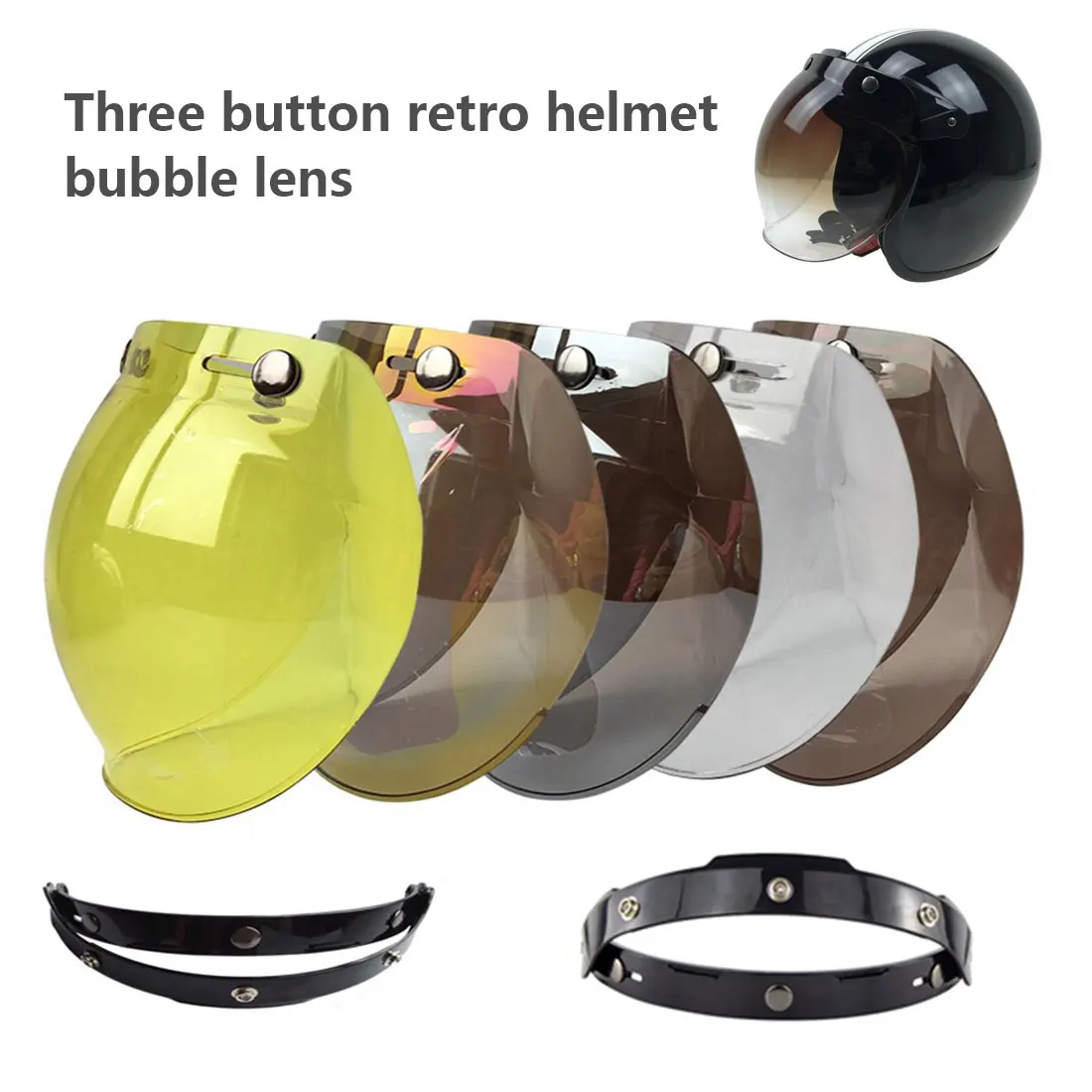 

Windproof Motorcycle Helmet Visor Front Flip Up Visor Wind Shield Lens Motorcycle Helmet Accessories Universal 9 Colors