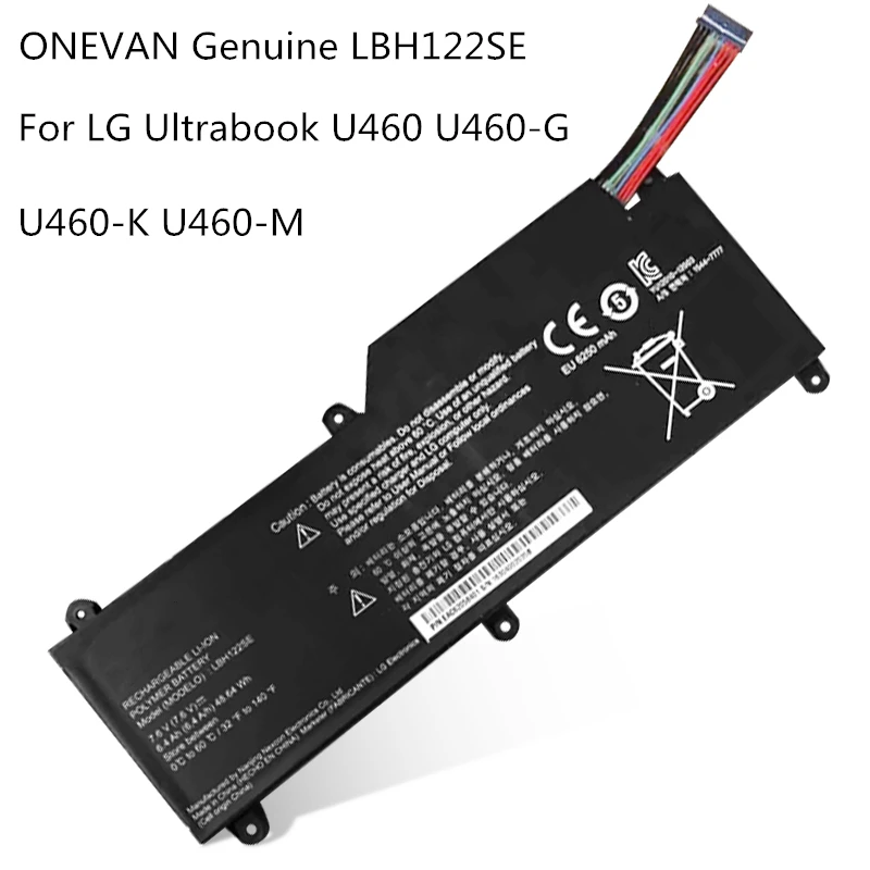 

Оригинальный аккумулятор onwan LBH122SE для ноутбука LG U460