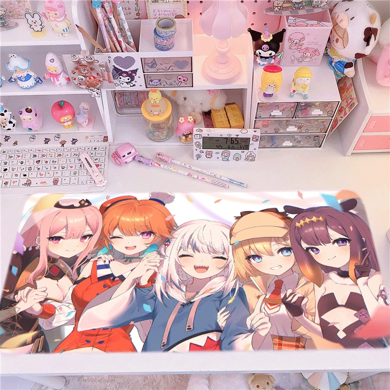 

Sexy Cartoon Hololive Mouse Pad Anime Kawaii Cute Girl Carpet Gaming Accessories Computer Varmilo Keyboard Desk Mat LOL Mousepad