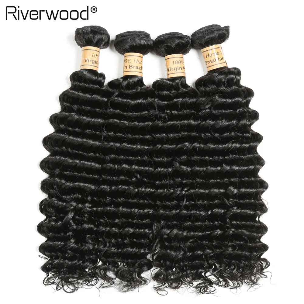 Пучки бразильских человеческих волос с волнистыми пучками 13X4 кружевными