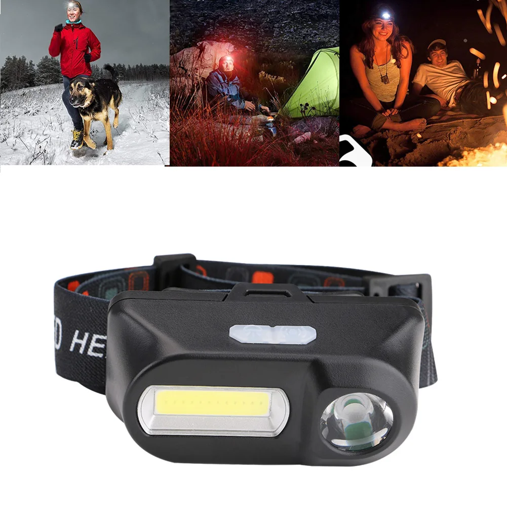 

Sensor Headlamp Fishing Headlights Flashlight Outdoor 18650 Battery Led Bulbs Q5 Lithium Ion Camping Cycling Portable Mini