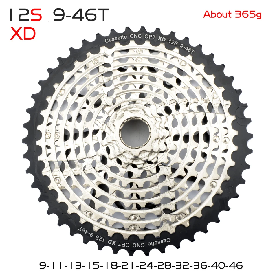 Бесплатная доставка кассета MTB 12 11 скоростей 9 50T Ultimate XD Rainbow 375 г ульсветильник Кая