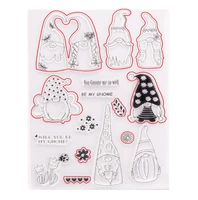 1pc faceless doll transparent silicone stamp diy scrapbooking rubber coloring embossed diary decor template reusable 16 521 5cm