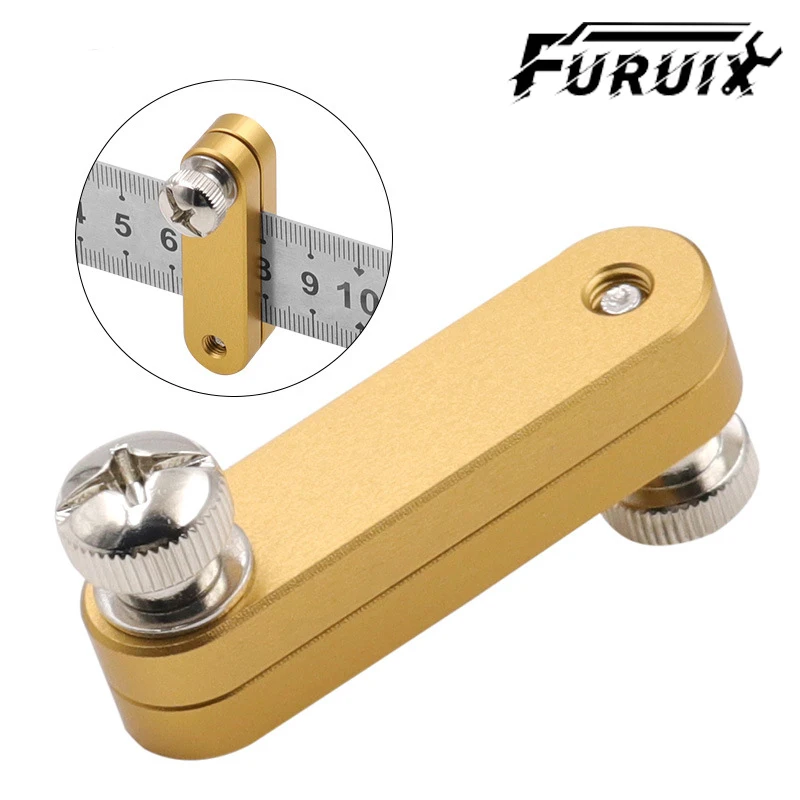 

Steel Ruler Woodworking Line Locator, DIY Measuring Tool Carpentry Tools Drawing Mark DIY Woodworking Rule