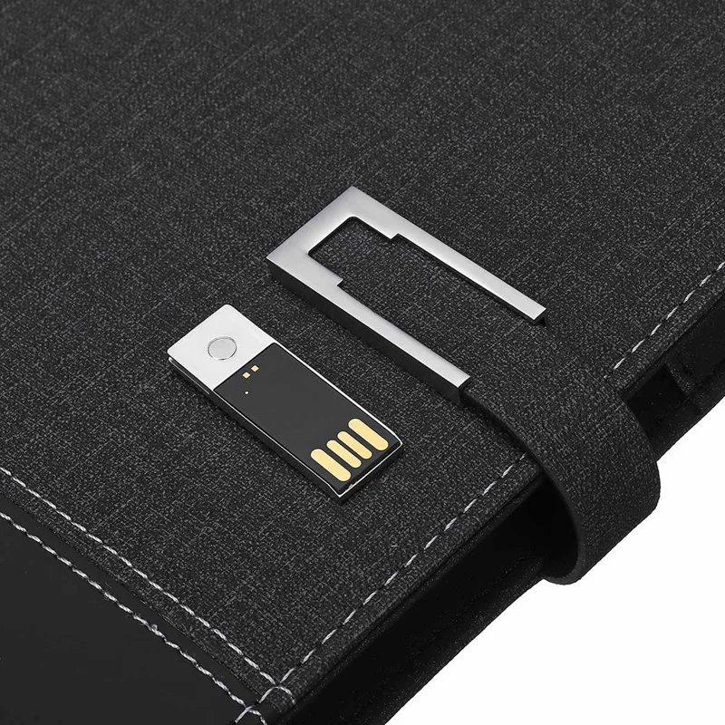 Внешний аккумулятор с беспроводной зарядкой Qi 8000 мАч USB-накопитель дневник на
