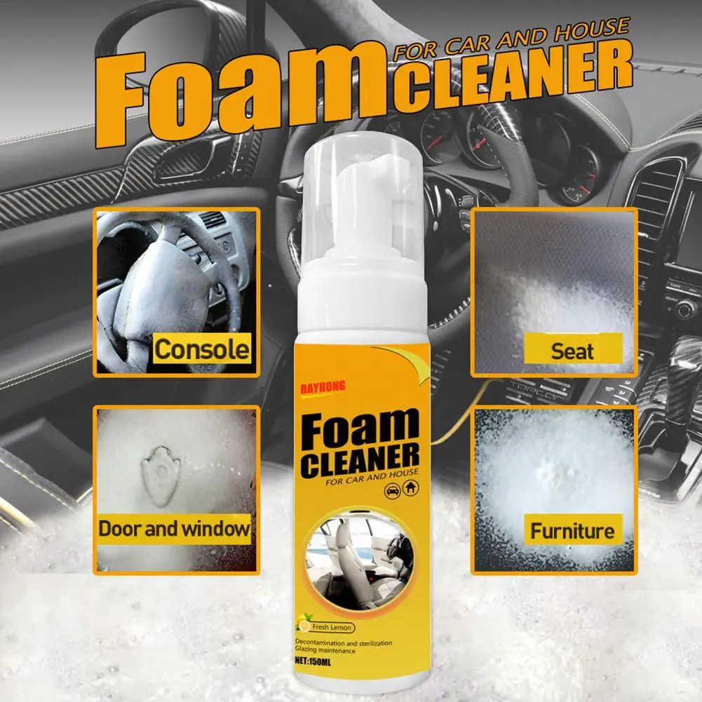 

30/100 /150 /250ml Car Foam Cleaner Spray Multi-purpose Car Interior Leather Seat Spray Foam Cleaner Anti-Aging Protection