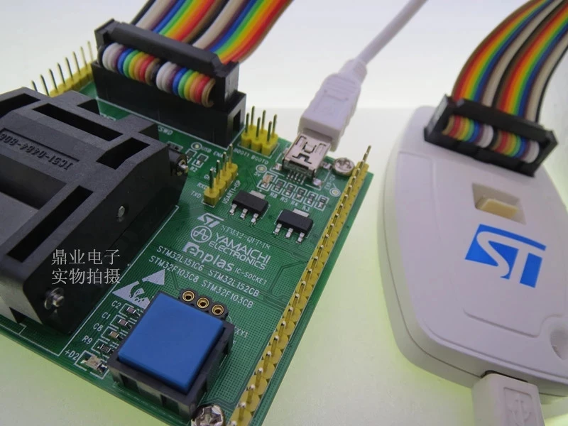 Оригинальный ST IC тестовое сиденье STM32 программа сжигания LQFP48 гнездо адаптера |