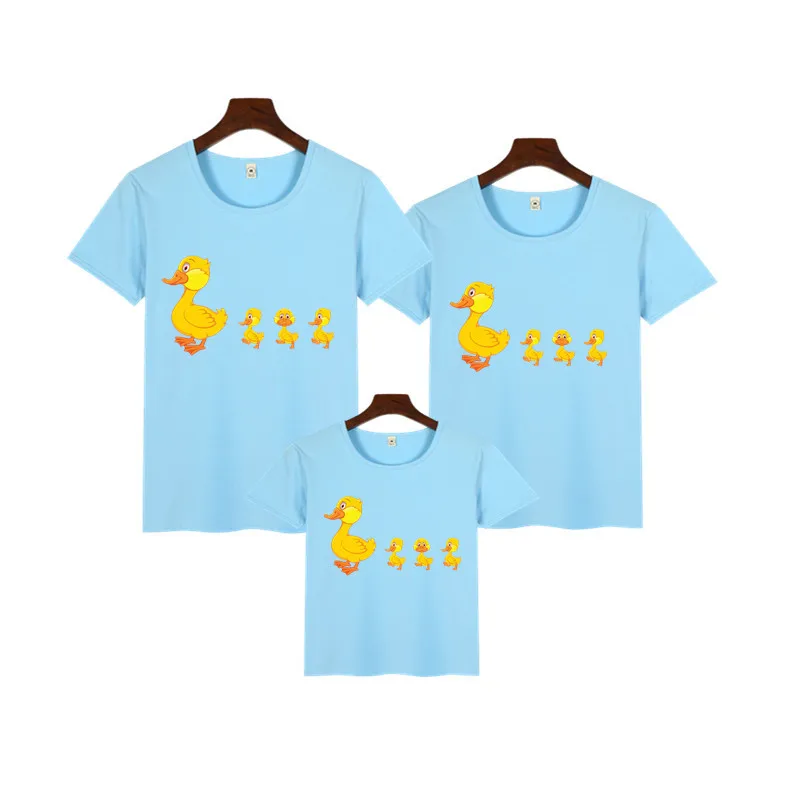 Утки семейный футболок для всей семьи семья сот ветствующие одежда Подарок на