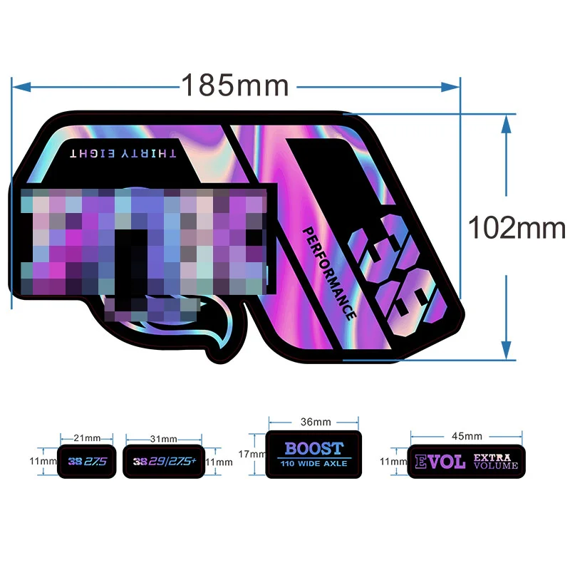 2021-Fox Float 38 Performance Fork Sticker Fox38 Front Decal MTB Bicycle Stickers Accessories | Спорт и развлечения